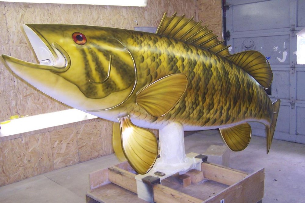 Decorative Welded Fish Art Feature