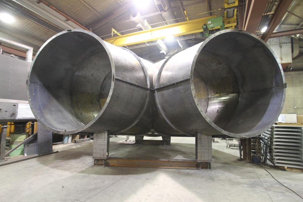 Large Stainless Steel Hopper Assembly